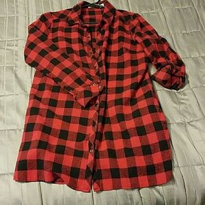 Plaid, button up shirt